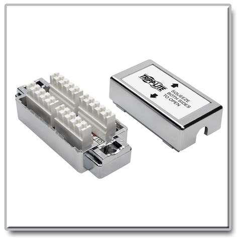 fry's cat5 in line junction box|Amazon.com: Tripp Lite Cat6 Cat5e Shielded Junction Box, 110 .